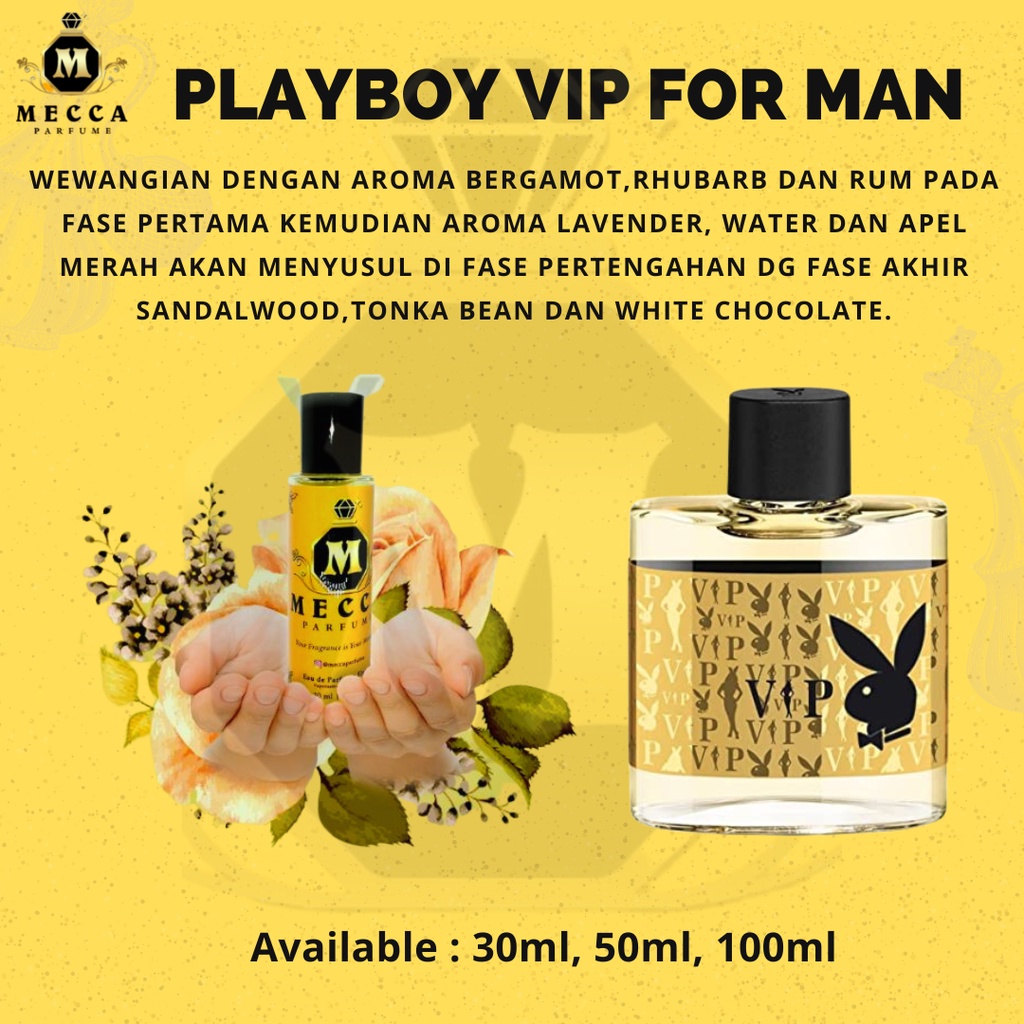 Jual PLAYBOY VIP FOR MAN BY MECCA PARFUME (BUY 1 GET 1 FREE PARFUM ...