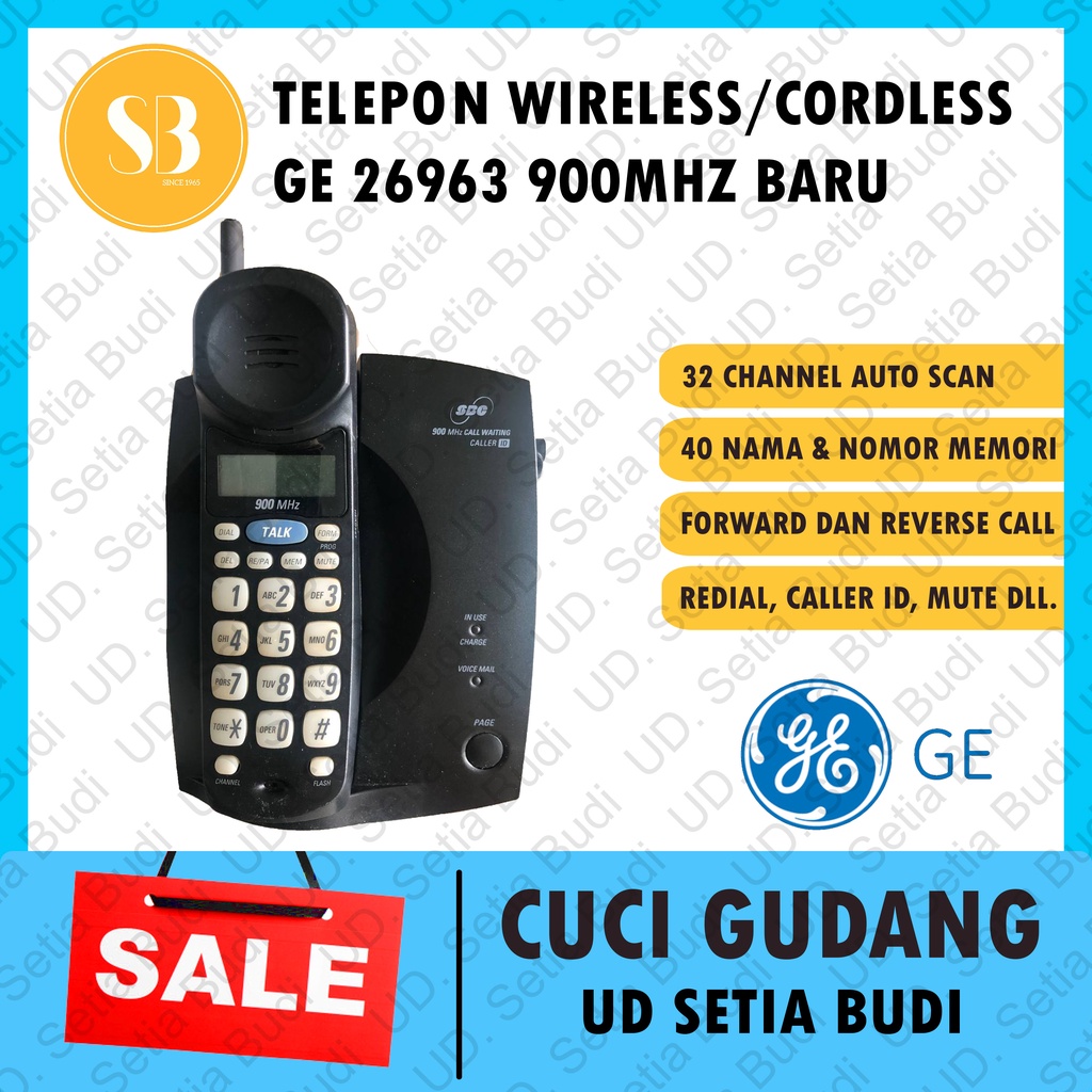 Jual Telepon Cordless Wireless GE 26963 Baru Dan Murah Shopee Indonesia