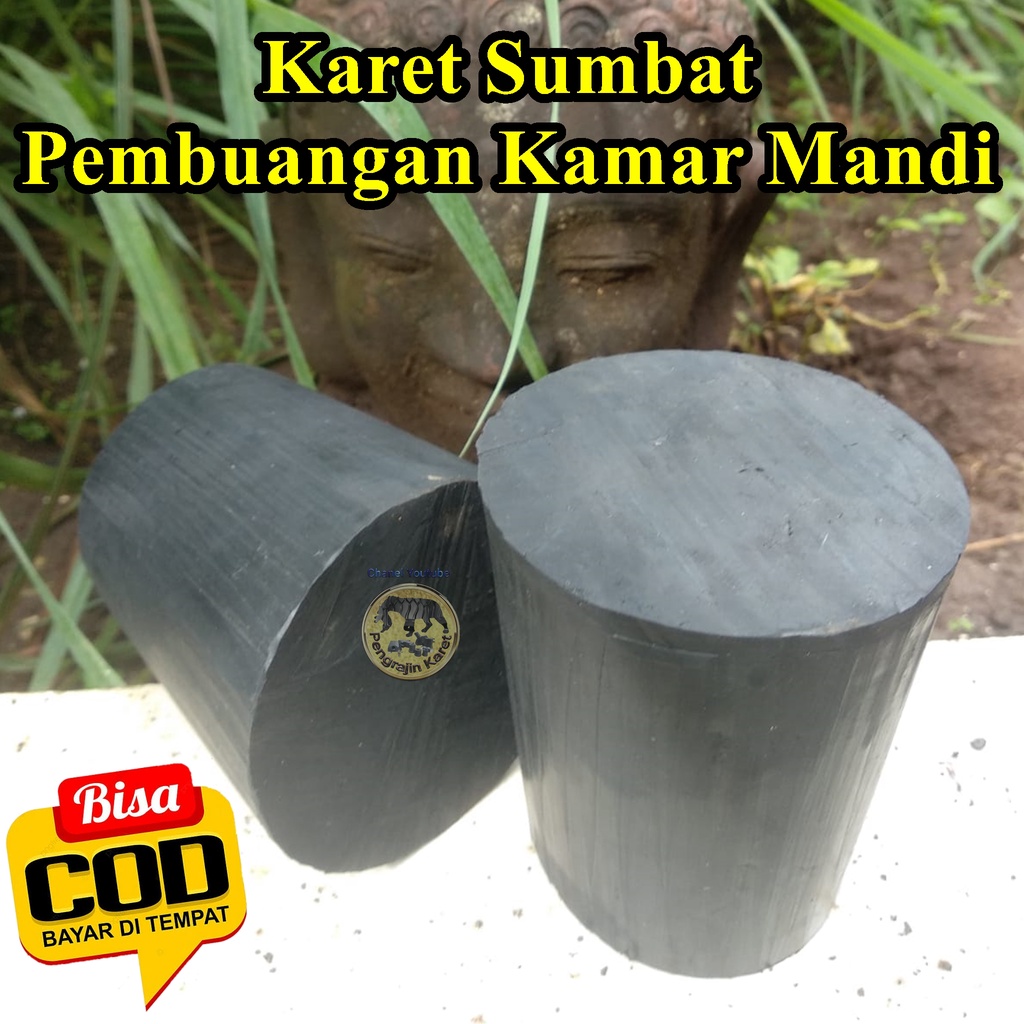 Jual Karet Sumbat Pembuangan Kamar mandi _Sumbat PVC 3 inch Awet Bandel ...