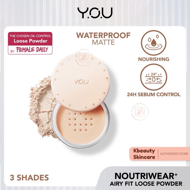 Jual YOU NoutriWear+ Airy Fit Loose Powder [Nourishing | Oil-control ...