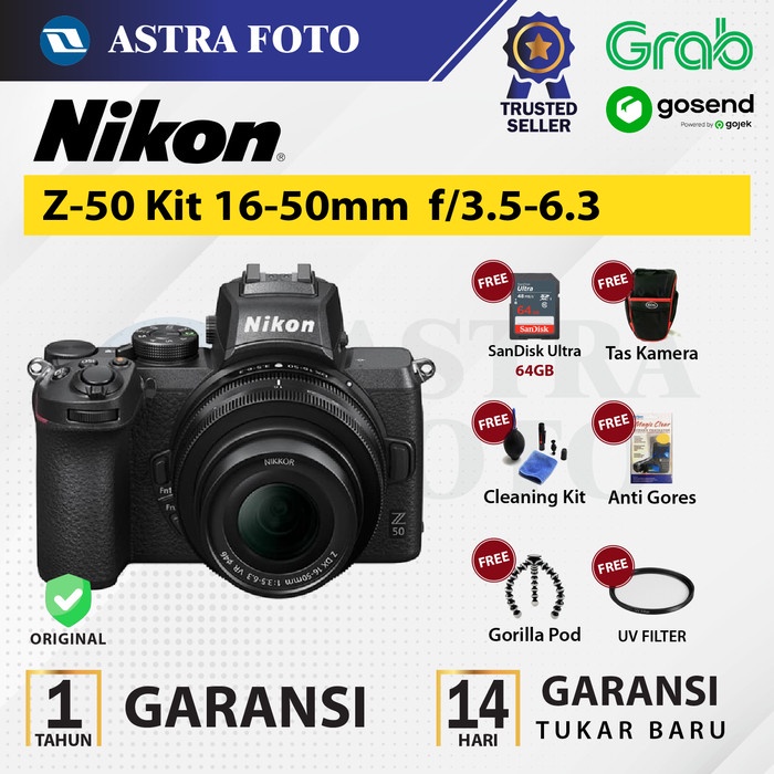 Jual Nikon Z50 Z-50 Kit 16-50mm Kamera Mirrorless - Unit Only | Shopee ...