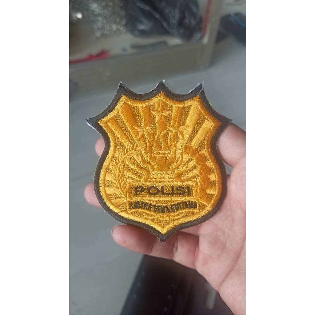 Jual Logo Bordir Timbul Polisi Shopee Indonesia