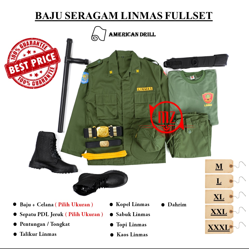 Jual Baju Linmas Seragam Linmas Lengkap Setelan Linmas Baju Pdl Linmas Seragam Pdl Linmas Baju