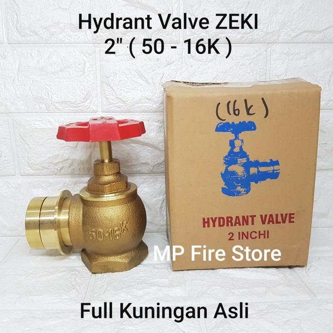 Jual KRAN HIDRAN HYDRANT VALVE PEMADAM ZEKI 2 In 16K FULL KUNINGAN ...