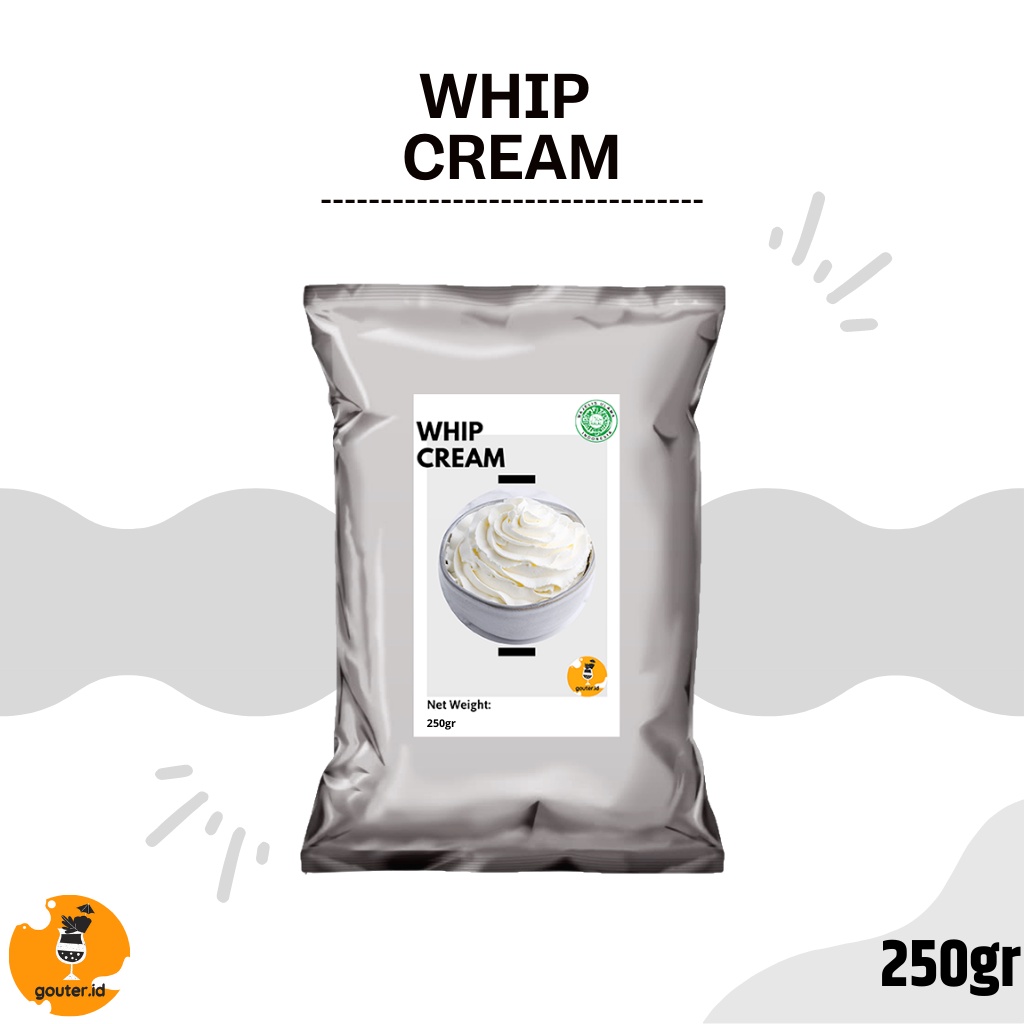 Jual WHIP CREAM TOPPING 250GR / BUBUK WHIP CREAM / WHIPPED CREAM POWDER