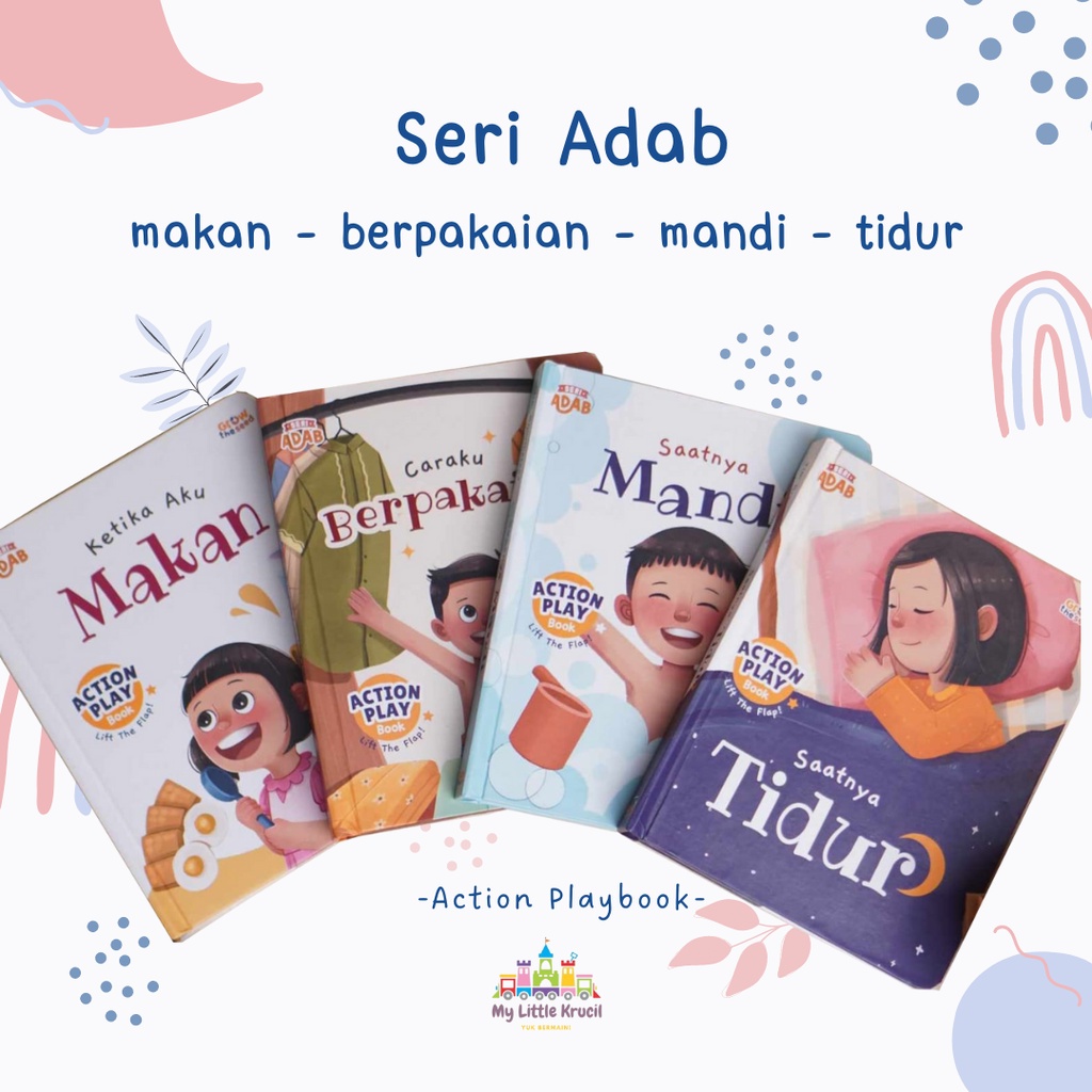 Jual Boardbook Seri Adab Action Play Book GTS - Buku Adab Anak GTS ...