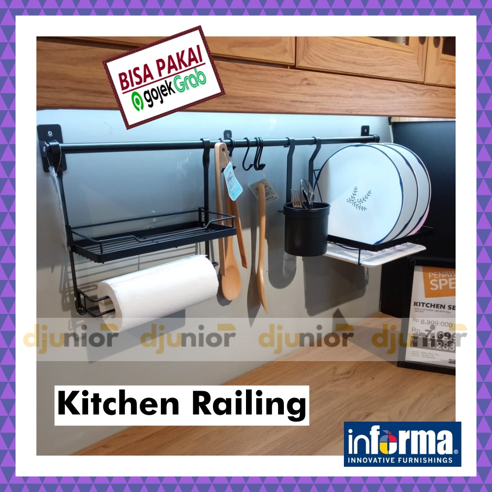 Jual INFORMA - RAK GANTUNG DAPUR / WELFORD KITCHEN RAIL RAILING ...