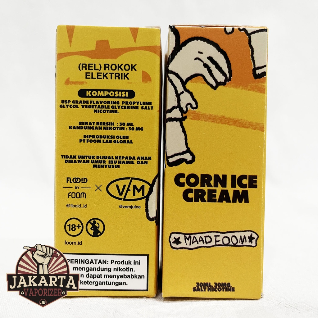 Jual Salt Maad Foom Corn Ice Cream Saltnic Ml Mg By Foom Shopee Indonesia