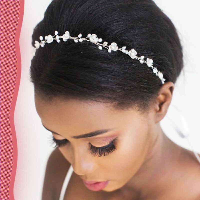 Jual BANDO LENTUR RAMBUT BRIDEMAID HIJAB BUNGA TR24 | Shopee Indonesia