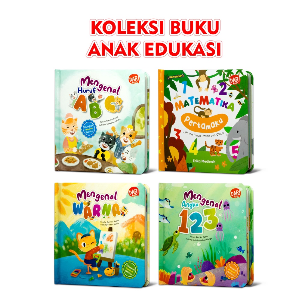 Jual Buku Belajar Anak / Board Book / Huruf ABC / Mengenal Warna ...