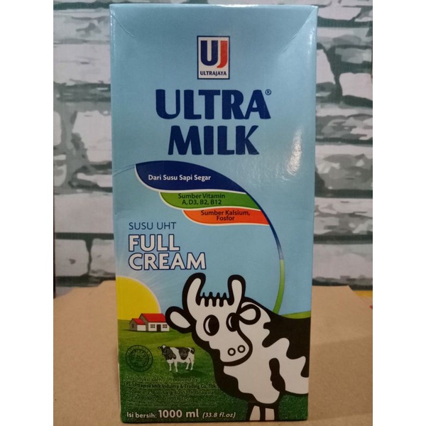 Jual Ultra Milk Susu Uht Full Cream Ml Shopee Indonesia