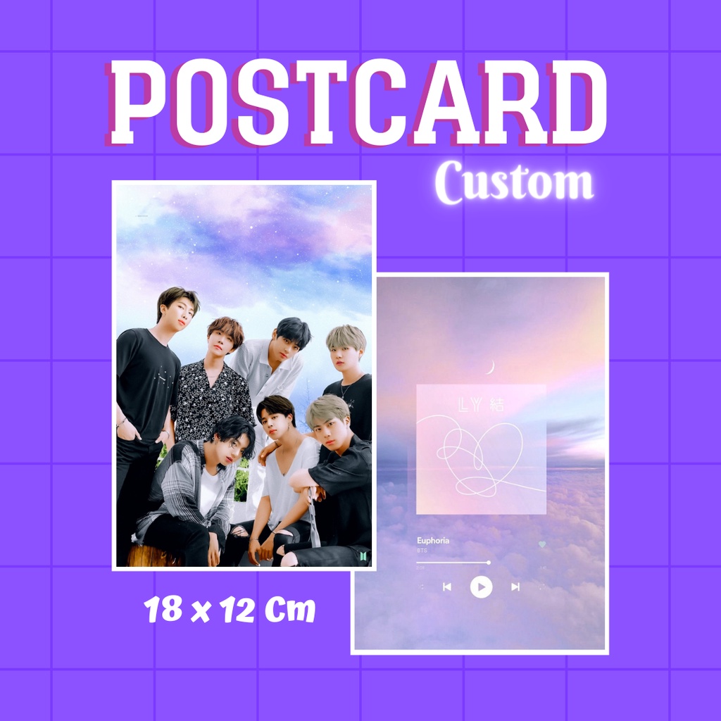 Jual POSTCARD CUSTOM FREEBIES 18 x 12 Cm | Shopee Indonesia