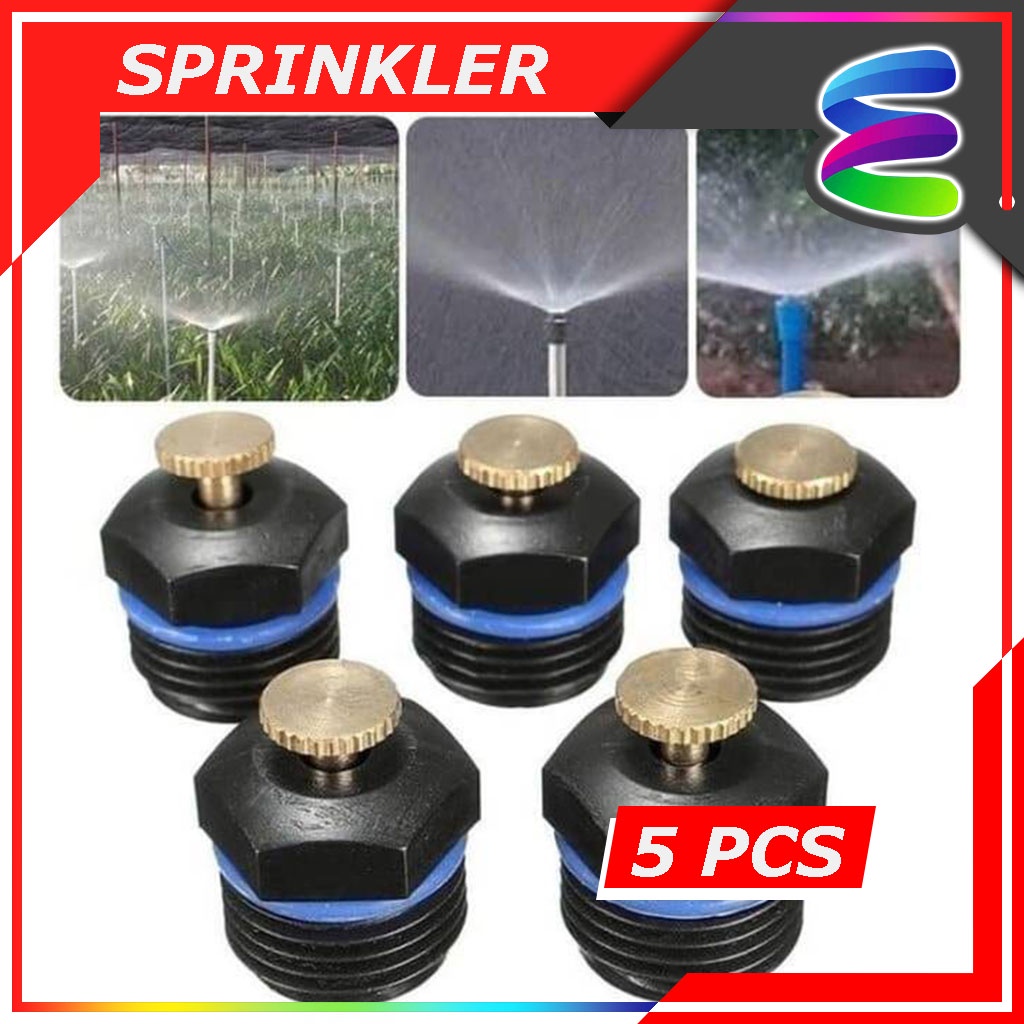 Paket Murah isi 5 Pcs Sprinkler Sprayer 1/2 inci Alat Penyiram Tanaman - Alat Siram Taman Otomatis Sprinkler Sprayer Embun