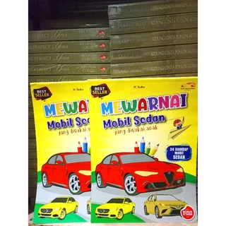 ( PROMO BUKU MURAH ORIGINAL ) BUKU ANAK PAUD - TK / AKTIVITAS ANAK / BELAJAR MEWARNAI ANAK / MEWARNAI MOBIL SEDAN YANG DISUKAI ANAK / MEWARNAI ANAK