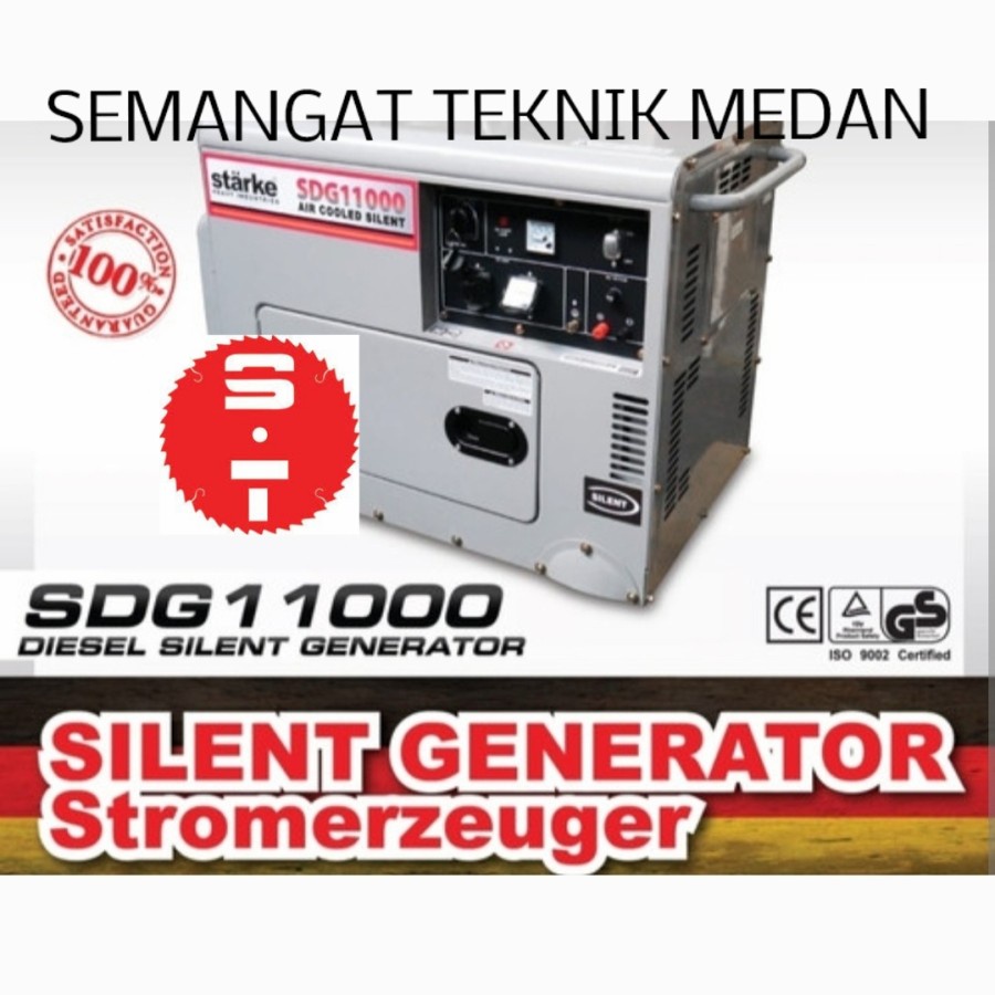 Jual SDG11000 GENSET GENERATOR LISTRIK SILENT SOLAR 7000 WATT 7KVA ...