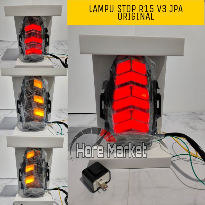 Jual LAMPU STOP R15 V3 JPA ORIGINAL 100% LED 3 IN 1 STOP LAMP R15 VVA ...