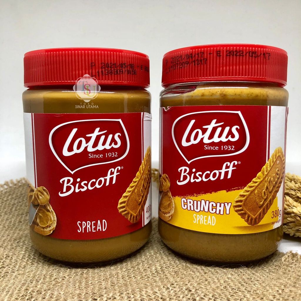 Jual Lotus Biscoff Spread 400gr & Crunchy Spread 380gr / Selai Biscoff ...