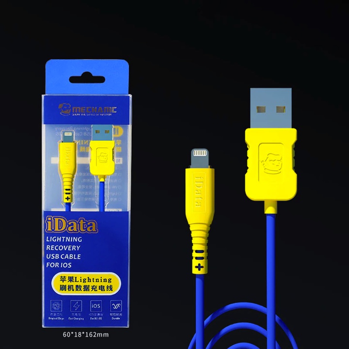 Jual KABEL FLASH MECHANIC IDATA FOR APPLE YELLOW BLUE ORIGINAL | Shopee ...