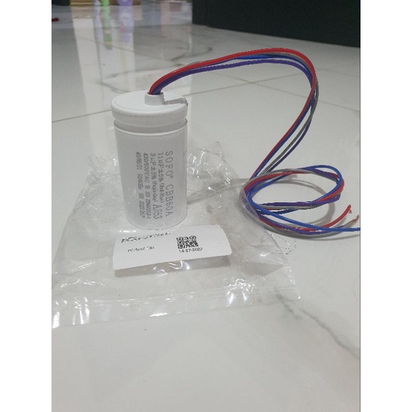 Jual Capacitor / kapasitor mesin cuci SHARP 6-10 Kg ORIGINAL 11+3 uf ...