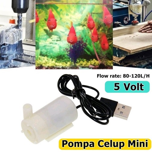 Jual Pompa Celup Usb Dc V Pompa Air Mini Akuarium Micro Brushless