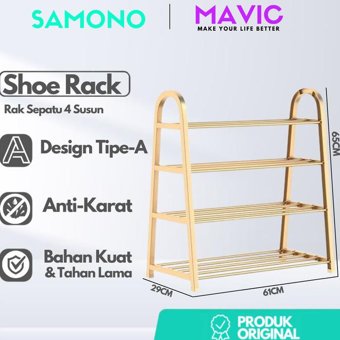 Jual Samono Ssr Rak Sepatu Susun Baja Tipe A Anti Karat Shoe Rack Shopee Indonesia