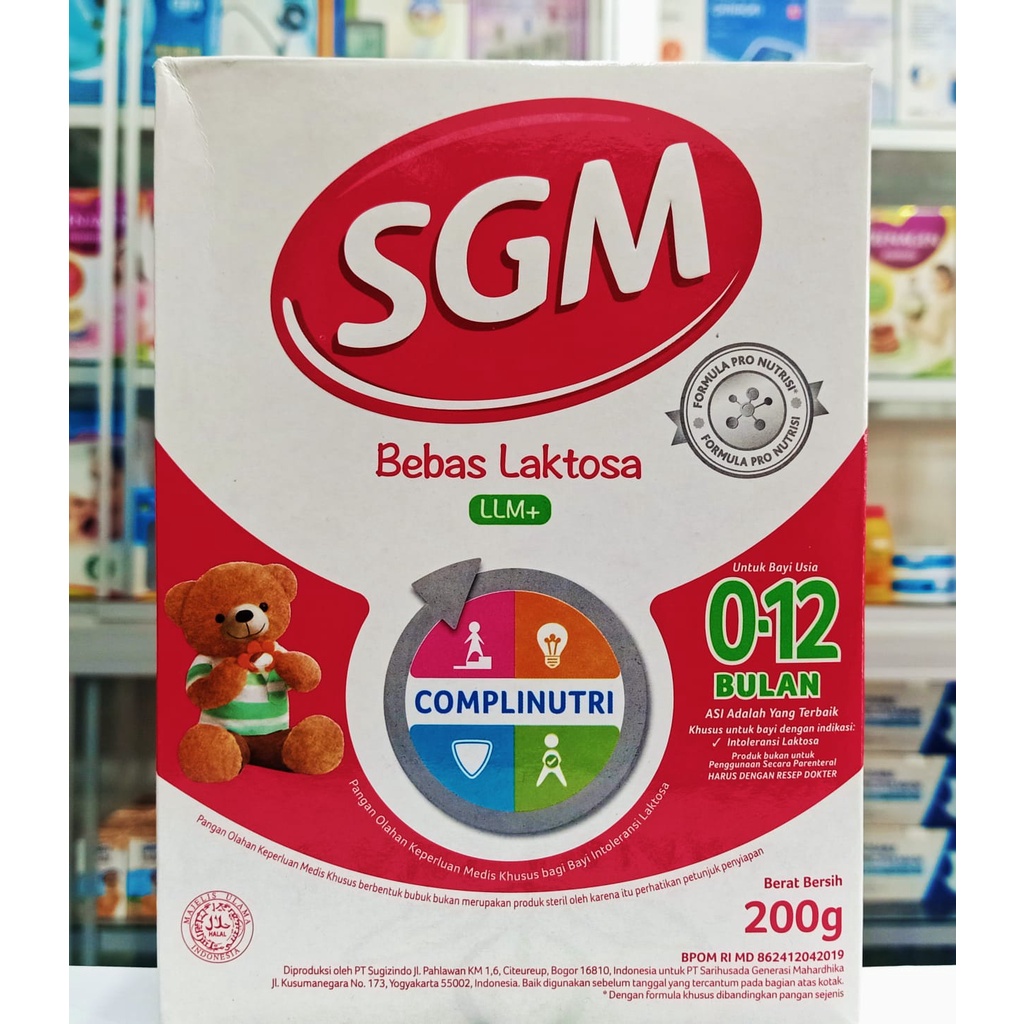 Jual SGM LLM+ Bebas Laktosa 200GR - Susu Khusus Bayi Diare | Shopee ...