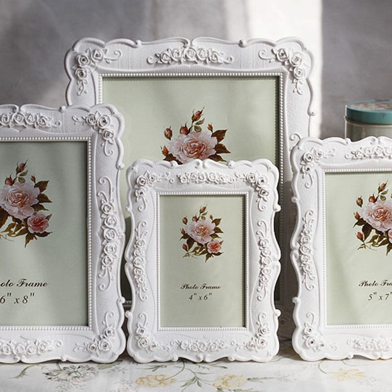 Jual Ava Photo Frame / Bingkai Foto Frame Meja Putih Estetik Vintage ...