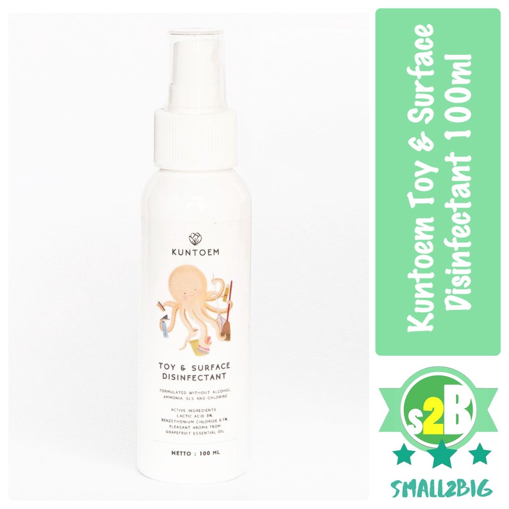 Jual Kuntoem Toy & Surface Disinfectant 100ml spray disinfectant organik untuk mainan bayi