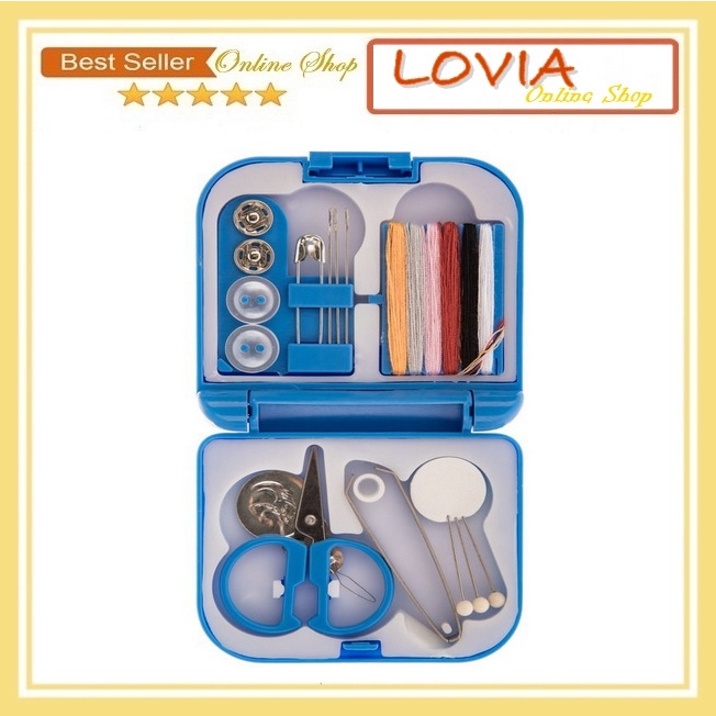 Jual Alat Jahit Portable Sewing Kit Travel Kotak Lengkap Shopee Indonesia
