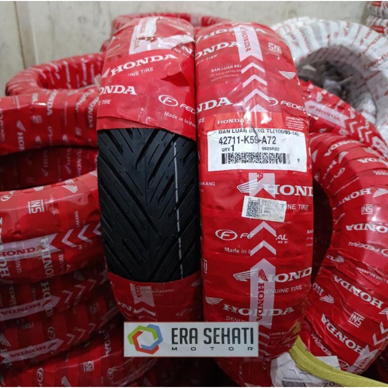 Jual 0426 Ban luar belakang 100/80-14 K59-A72 ORIGINAL FEDERAL HONDA ...