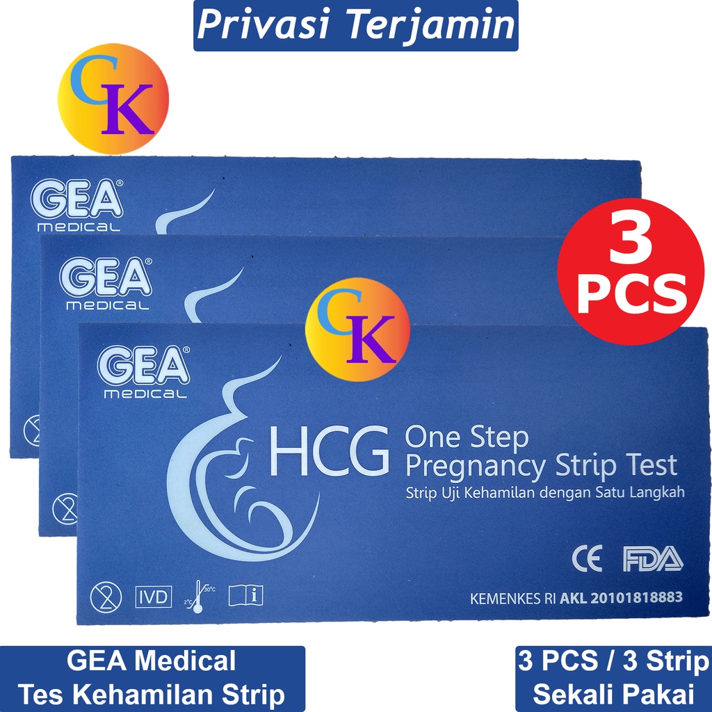 Jual 3 Pcs / 3 Strip Test Pack Tespek Tes Pack Testpack Test Kehamilan ...