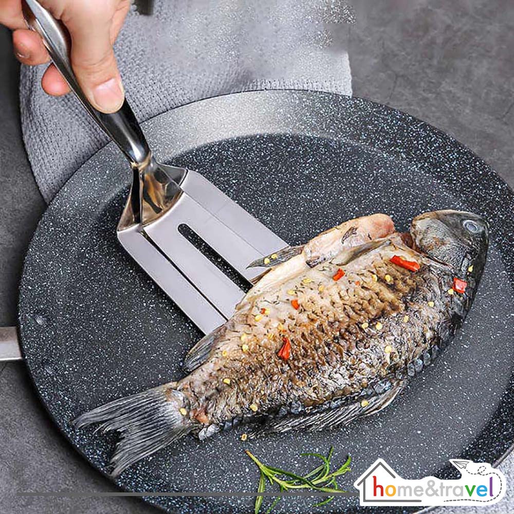 Jual HOVELSHOP Fish Spatula Capitan Ikan Kue Gorengan Penjepit Klip ...