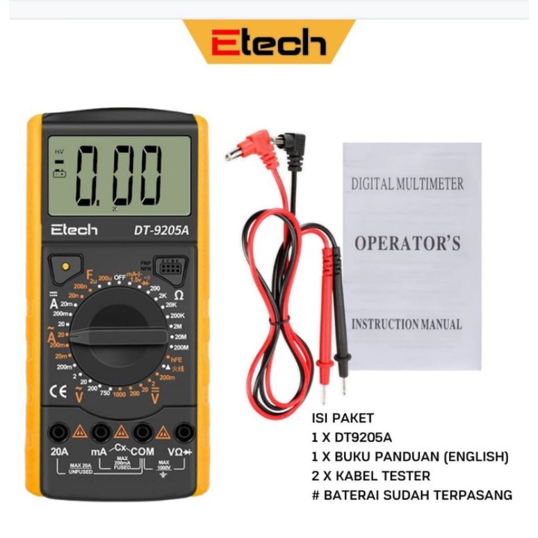 Jual Multimeter Avometer Multitester Digital DC AC Diode alat pengukur ...
