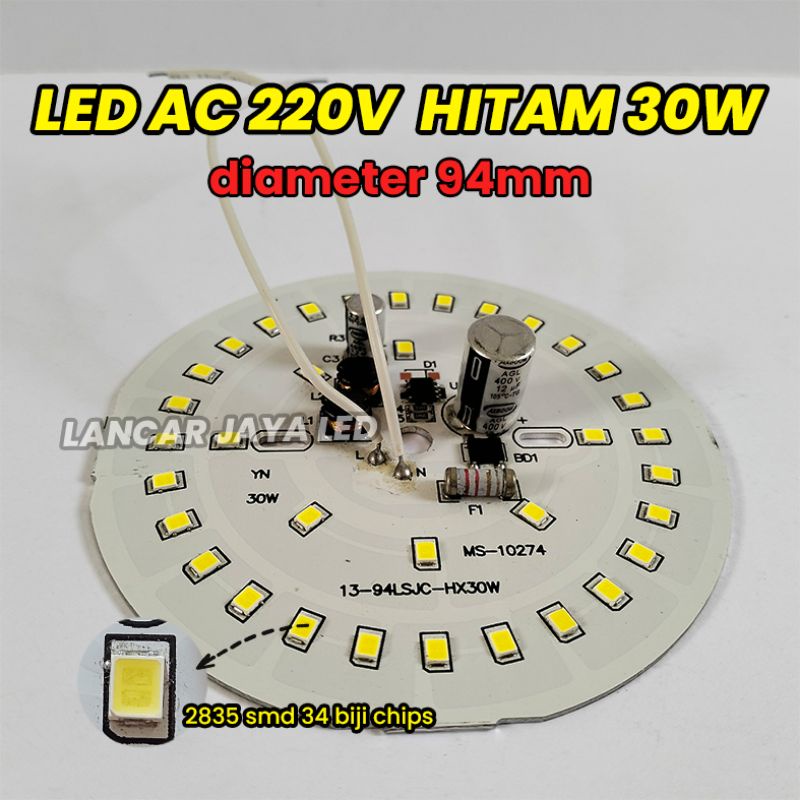 Jual Modul Pcb Led Ac Kode Hitam W Shopee Indonesia