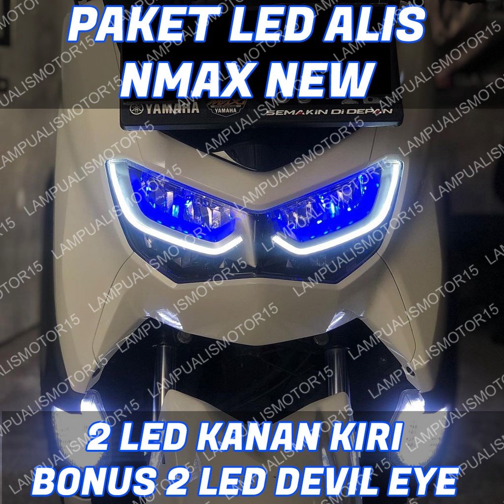 Jual LAMPU ALIS DRL NMAX NEW BONUS DEVIL EYES LAMPU ALIS DRL BONUS ...