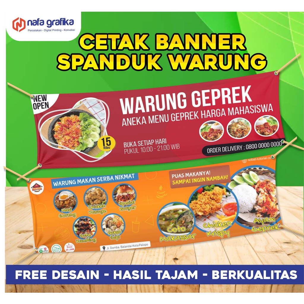 Jual (FREE DESAIN) Cetak MMT Banner Spanduk Warung Usaha Olshop ...