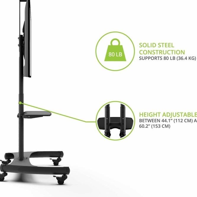Jual Bracket Standing Tv / Standing Tv Roda 80 75 70 65 60 55 Inch ...