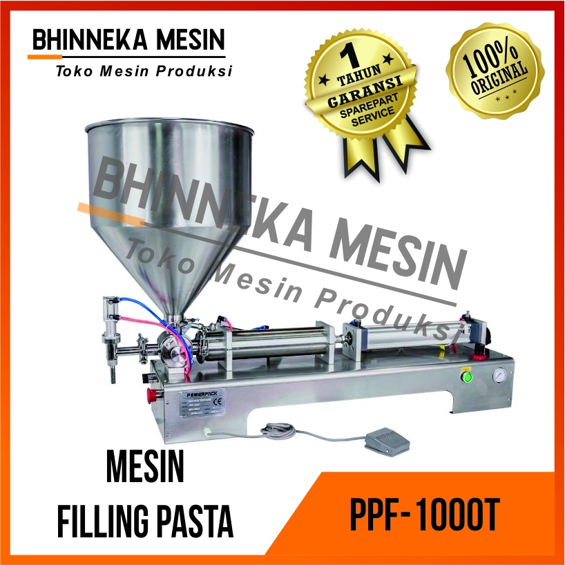 Jual Pneumatic Pasta Filling Mesin Filling Pasta Saos PPF-1000T ...