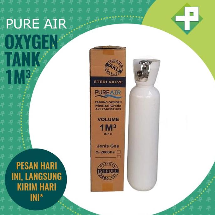 Jual Tabung Oksigen 1m3 Pure Air Medical Grade Isi Full Shopee Indonesia 