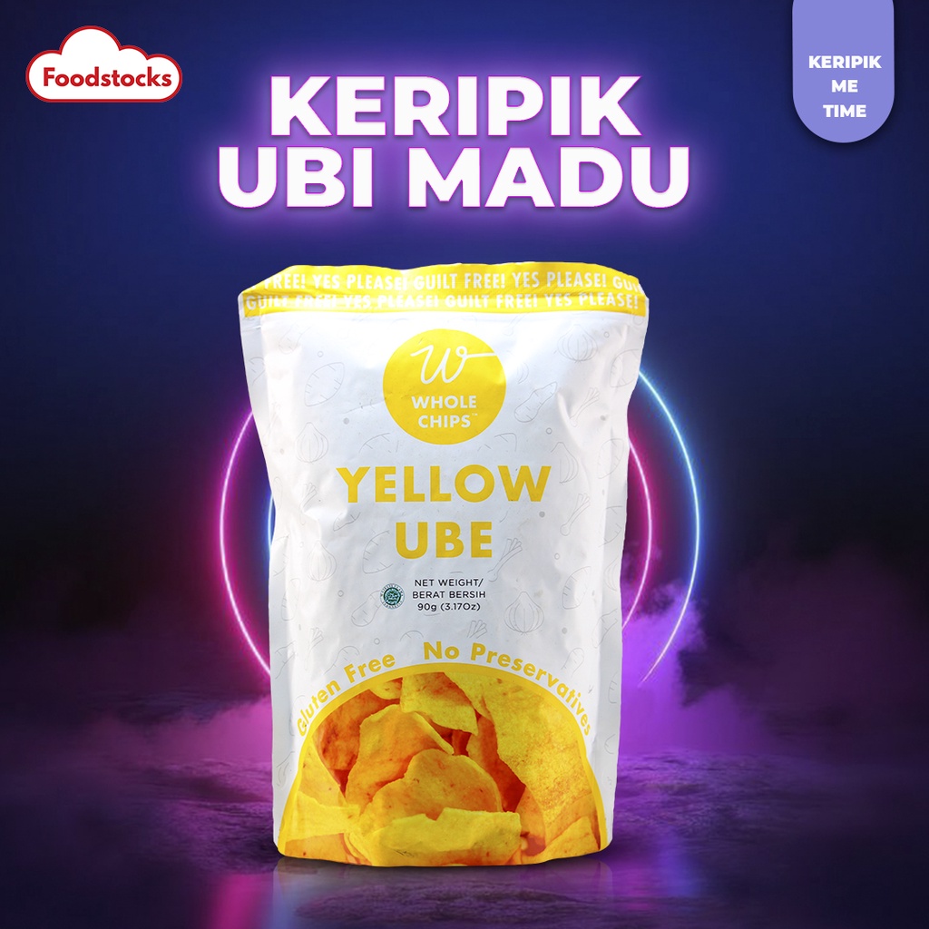 Jual Keripik Ubi Madu Whole Chips Yellow Ube 90gr Rendah Kalori Dan Non