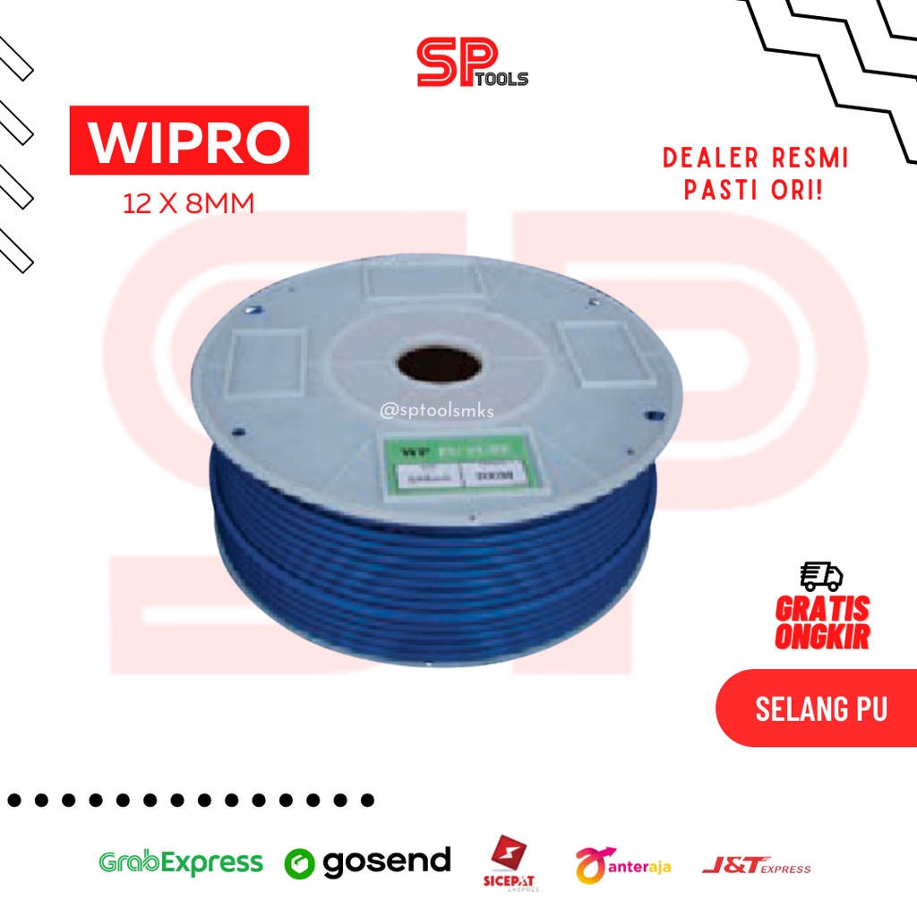 Jual Selang Pu Biru Tw Wipro Selang Pneumatic X Mm Meteran Per Meter Shopee Indonesia