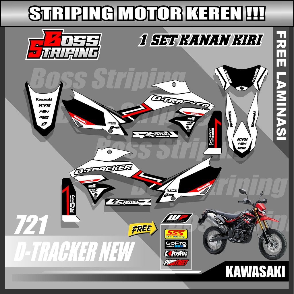 Jual Stiker Striping Decal Semi Full Kawasaki Dtracker D Tracker