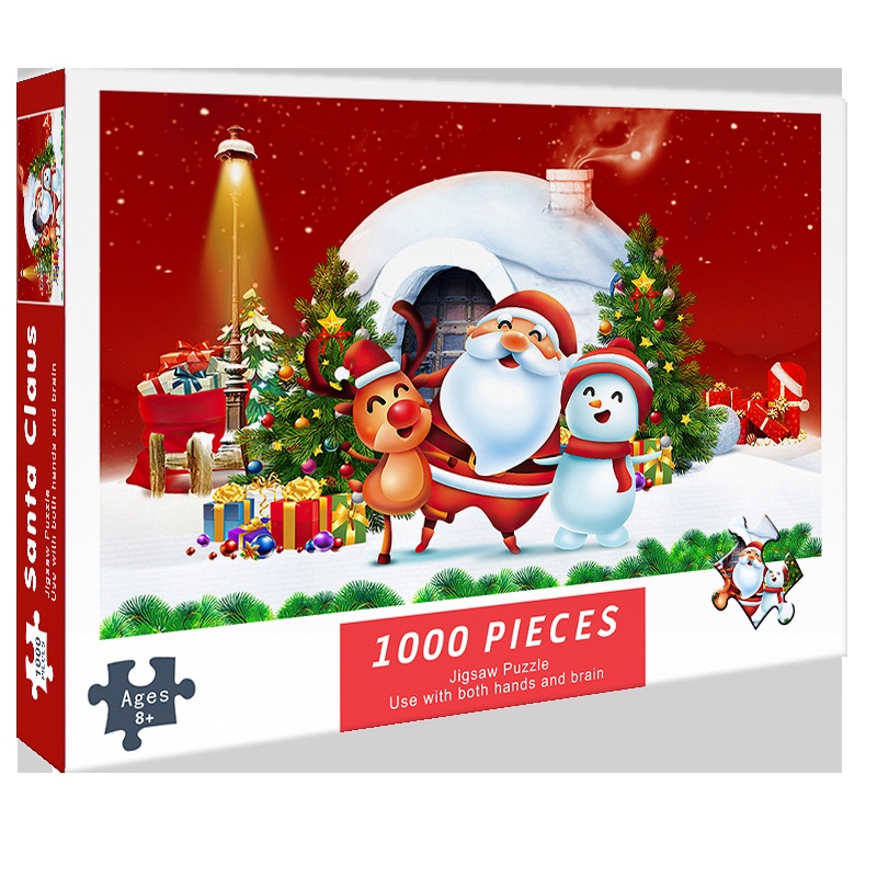 Jual Puzzle Jigsaw 1000 Pcs Model MERRY CHRISTMAS Shopee Indonesia
