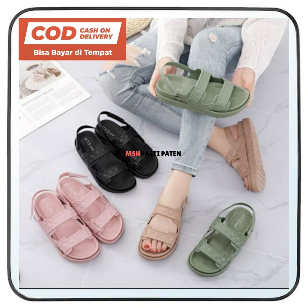 Jual HYS Sepatu Sandal Jelly Tali Wanita Dewasa Shopee Indonesia