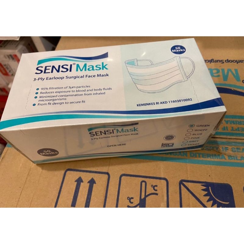Jual Masker Medis 3ply Sensi original Ready | Shopee Indonesia