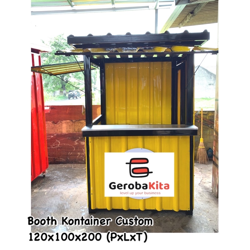 Jual Booth Kontainer Minimalis Murah / Booth Minimalis Dengan Lantai ...