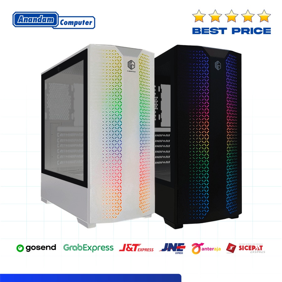 Jual CUBE GAMING FRESNO - ATX Casing PC Gaming Case - Putih | Shopee ...