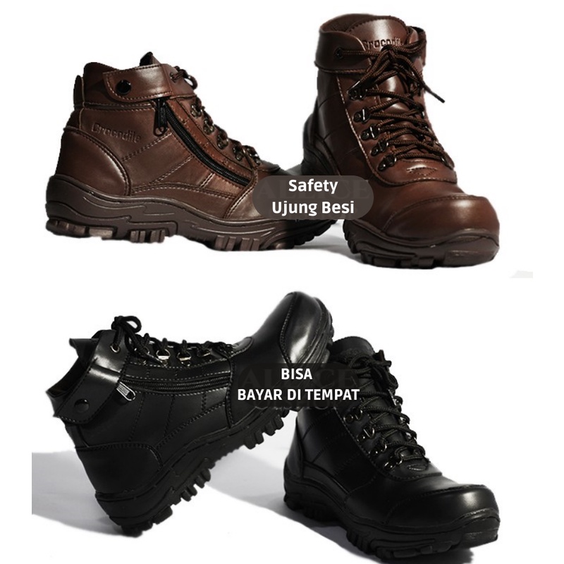 Jual Sepatu Safety Boots Proyek Ujung Besi - Septy Shoes Boot - Septi ...