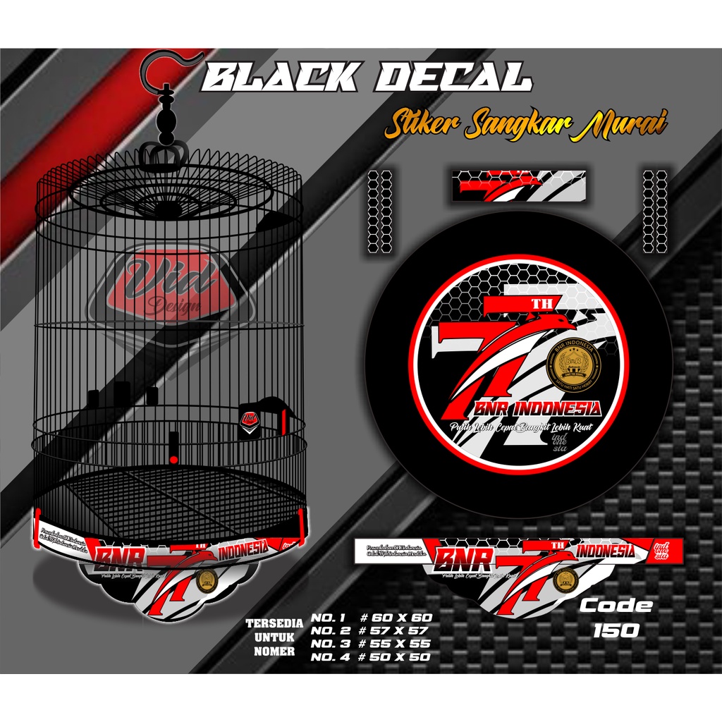Jual Stiker Decal Kandang Murai Tebok Sangkar Bulat Ebod Jaya No 1 2 3 ...