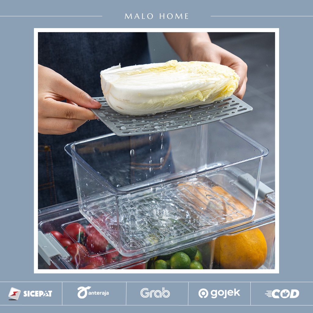 Jual MALOHOME - Drain Storage Box Organiser Container [Dengan Saringan ...